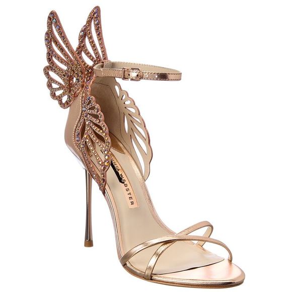 Sophia Webster Shoes - Sophia Webster Heavenly Crystal Leather Sandal, Pink